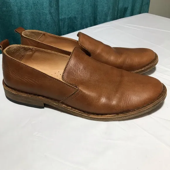 Astroflex Patnoflex mens tan Italian leather loafers size 45 (US 12) comfort