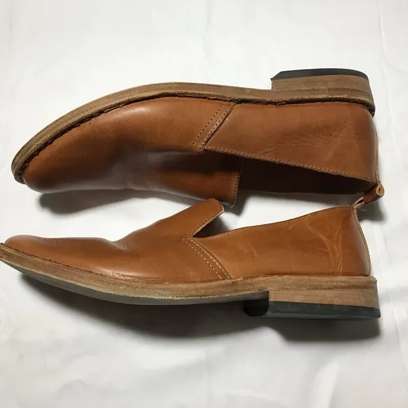 Astroflex Patnoflex mens tan Italian leather loafers size 45 (US 12) comfort