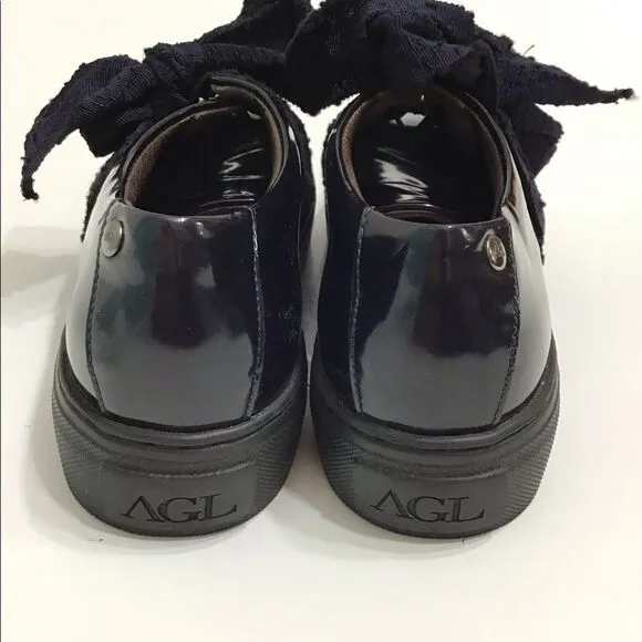 Attilio Giusti Leombruni Bow Chunky Platform Loafers Shoe Sz 39