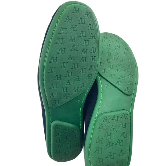 Austen Heller Mens Green Blue Suede Leather Loafers Driving Shoe Size 11.5