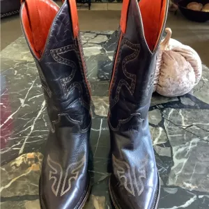 Authentic Frye daisy duke brown leather western cowboy boots size 5.5