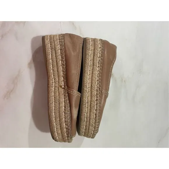 Authentic Prada Leather Espadrilles Size 38.5