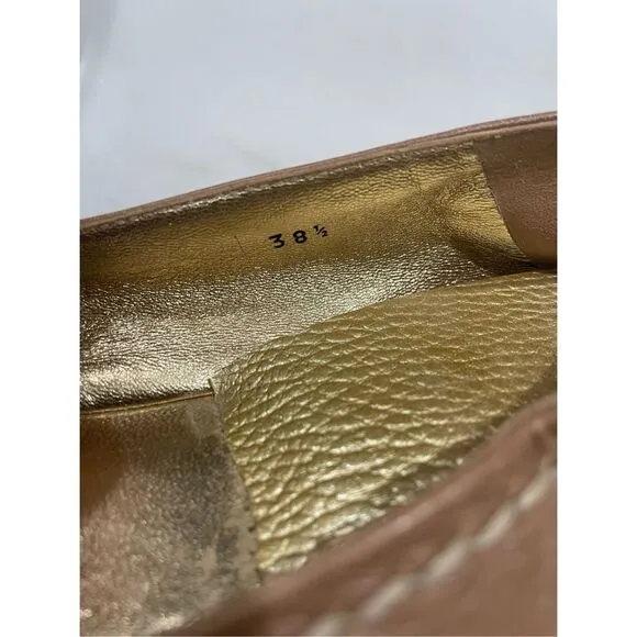 Authentic Prada Leather Espadrilles Size 38.5