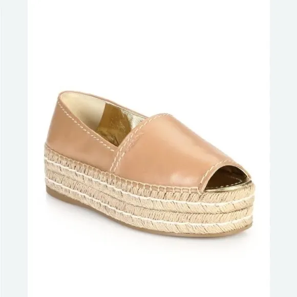 Authentic Prada Leather Espadrilles Size 38.5
