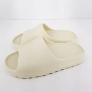 B61 Adidas Mens Slides Sandals Cream Size 12 Sandals Slip On Beach Shoes