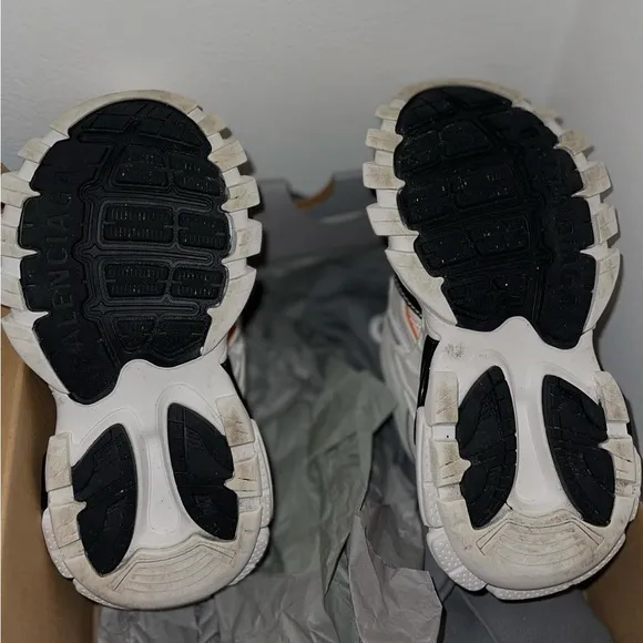 Balenciaga KidsTrack 2 mesh &amp; nylon lace-up sneakers