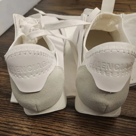 Balenciaga Leather And Mesh Race Runner Sneakers Size 37