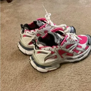 Balenciaga Pink and White Sneakers