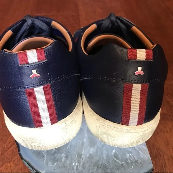Bally Herk Men’s Mesh and Leather Low Top Sneakers, Size 11D