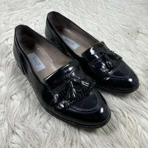 Bally Men's Black Patent Leather Tassel Loafers