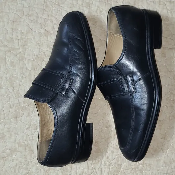 Bally Men's Neruda Black Leather Loafer Slip on Size 8EEE
