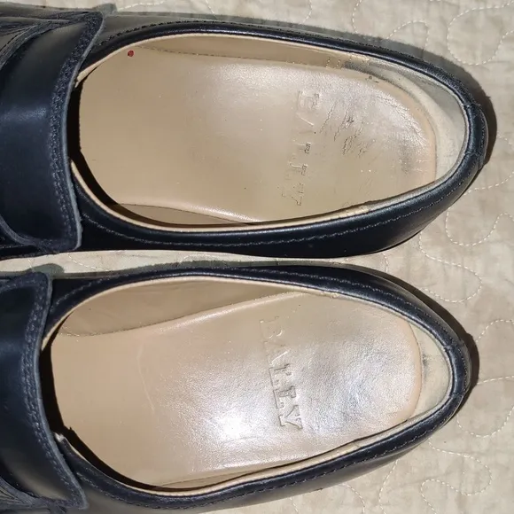 Bally Men's Neruda Black Leather Loafer Slip on Size 8EEE