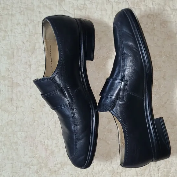 Bally Men's Neruda Black Leather Loafer Slip on Size 8EEE