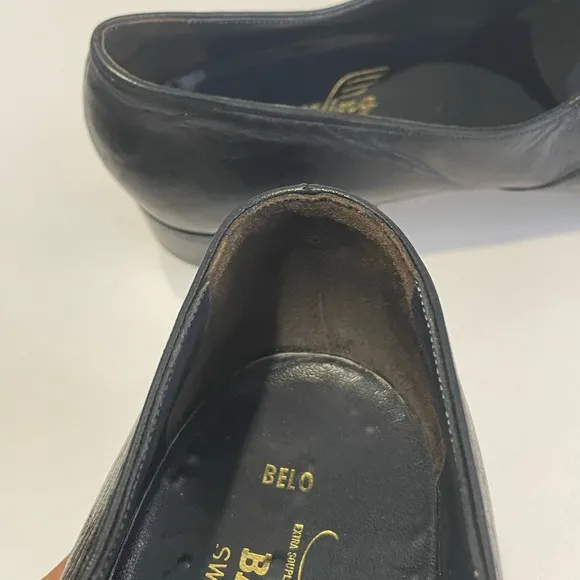 Bally of Switzerland vintage black leather loafers