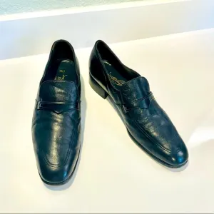 Bally of Switzerland vintage black leather loafers