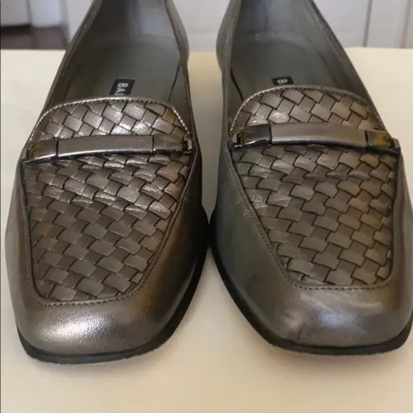 Bally Talbala gunmetal Nappa leather loafers
