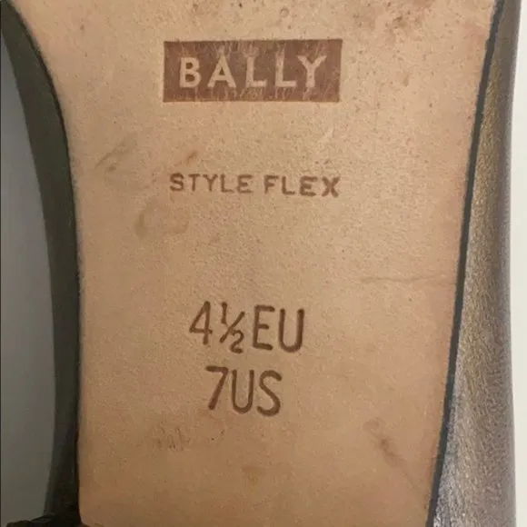 Bally Talbala gunmetal Nappa leather loafers
