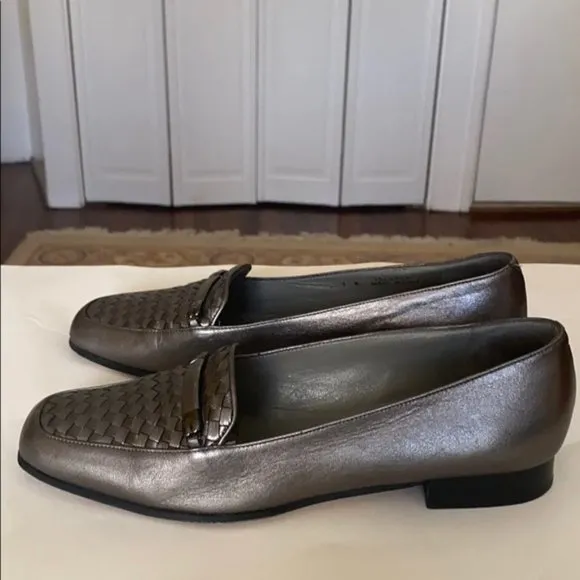 Bally Talbala gunmetal Nappa leather loafers