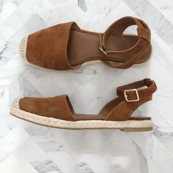 BANANA REPUBLIC Suede Closed Toe Espadrilles Size 7.5