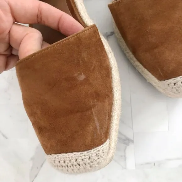 BANANA REPUBLIC Suede Closed Toe Espadrilles Size 7.5