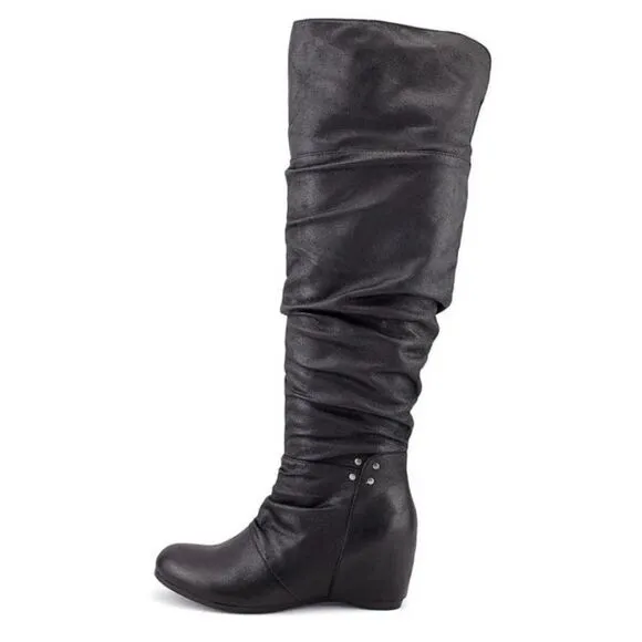 Baretraps Valry Women’s Round Toe Wide Shaft Boots Size 8.5 New!