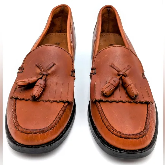 Bass Weejuns Brown Leather Tassel Loafers - Men’s 9.5 M