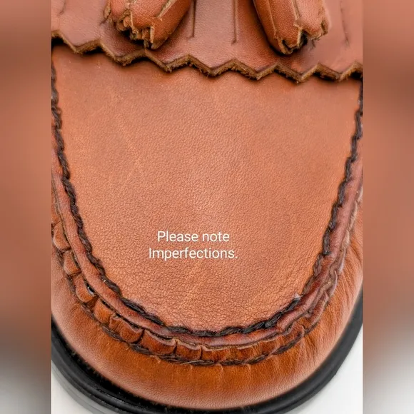 Bass Weejuns Brown Leather Tassel Loafers - Men’s 9.5 M