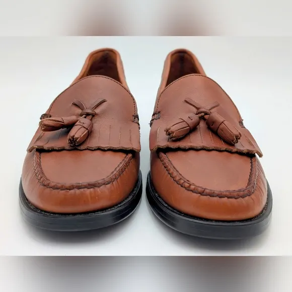 Bass Weejuns Brown Leather Tassel Loafers - Men’s 9.5 M
