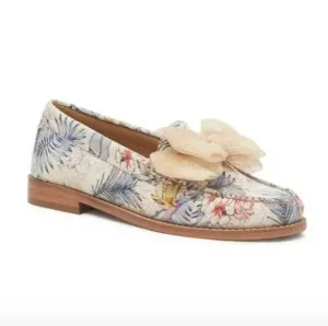 Bass Weejuns (Size 8M) Multicolored Leather Lillian Bow Slip-on Casual Loafers