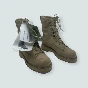 Bates  WOMEN'S Ankle Combat Military Boots Brown Lace US 2 1/2