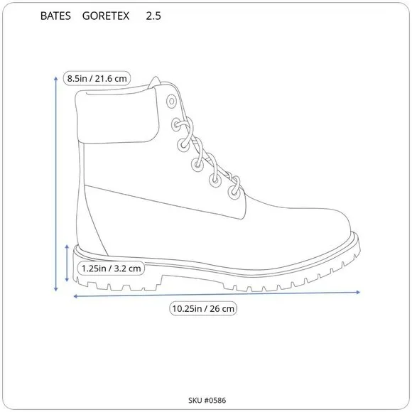 Bates  WOMEN'S Ankle Combat Military Boots Brown Lace US 2 1/2