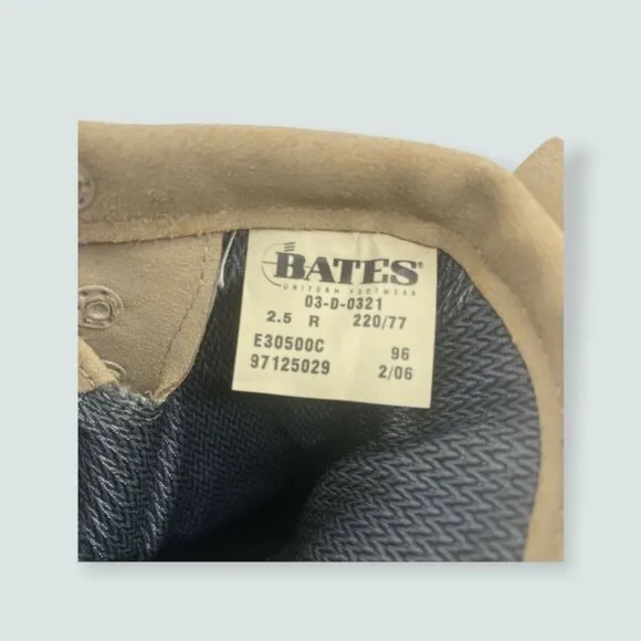 Bates  WOMEN'S Ankle Combat Military Boots Brown Lace US 2 1/2