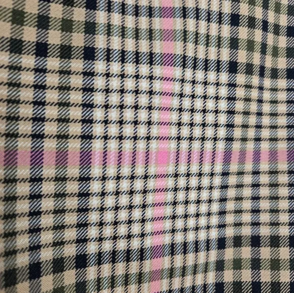 Baum Uno Pferdgarten pink plaid lined button skirt. Size  EU 40- US 8