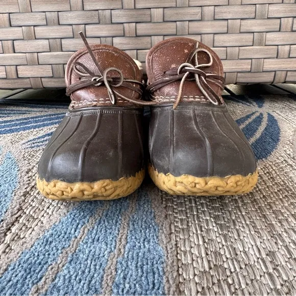 Bean Boots by LL Bean Women’s Shearling Lined Gumshoe Boots Made USA Size 10