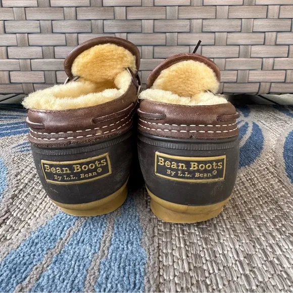 Bean Boots by LL Bean Women’s Shearling Lined Gumshoe Boots Made USA Size 10