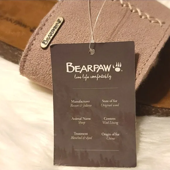 BEARPAW Bettina Slide Sandal Blush Pink
