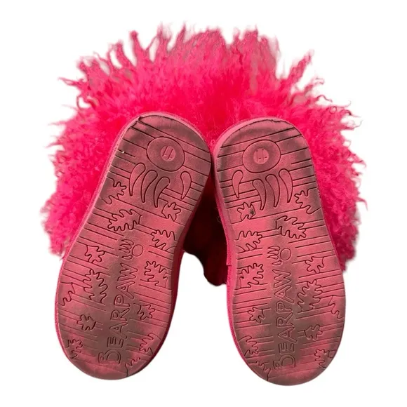 BearPaw Hot Pink Furry Boots
