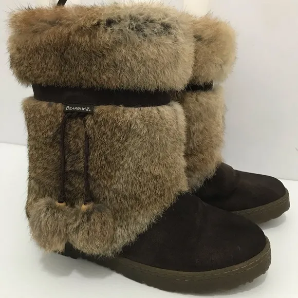 Bearpaw Tama II Fur Boots Size 11