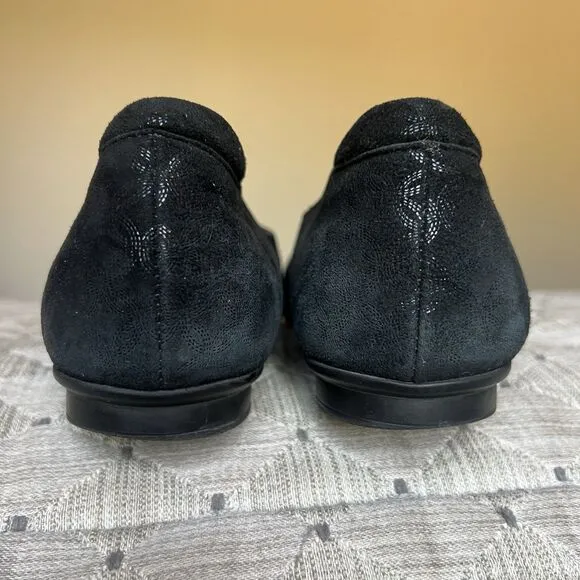 Beautifeel Jolie Black Patterned Suede Ballet Flat Women EU 40 US 8.5-9 Slip On