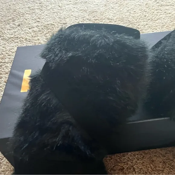 Bebe Geenna Fur and Rhinestone Boots