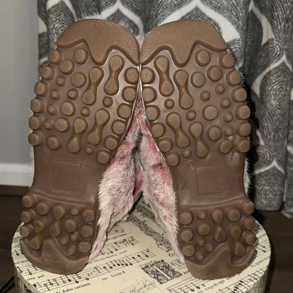 Bebe Pink Fur Boots
