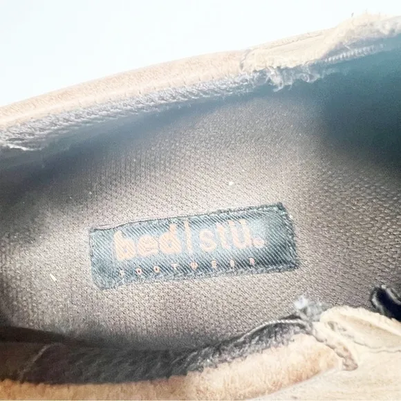 Bed Stu Brown Leather Distressed Slip On Loafers Size 10 Men’s