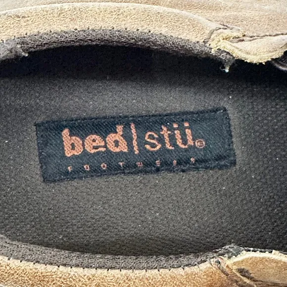 BED STU Men's Leather Slip On Loafers • size 14 • brown