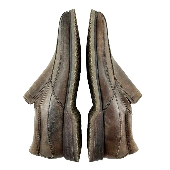 BED STU Men's Leather Slip On Loafers • size 14 • brown