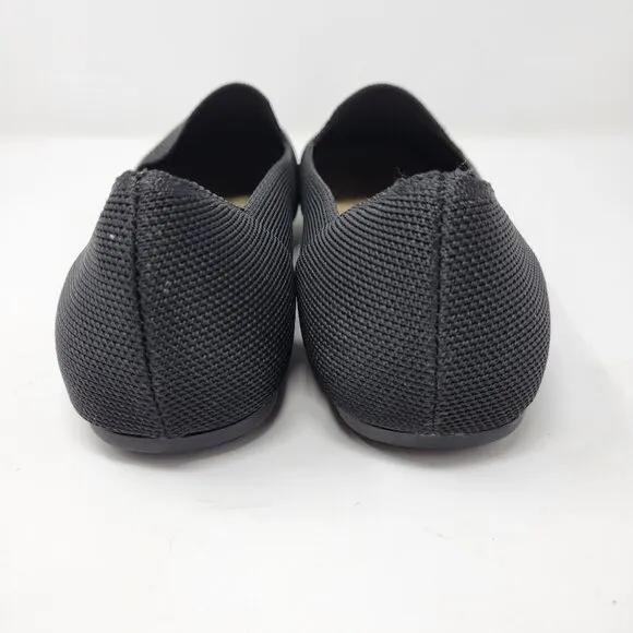 Bella Vita Womens Hathaway Black Knit Slip On Shoes Size 8.5 WW Extra Wide Comfo