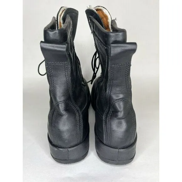 Belleville 880ST Men's 8&quot; Leather WP Steel Safety Toe Army Boots Black Size 9 R