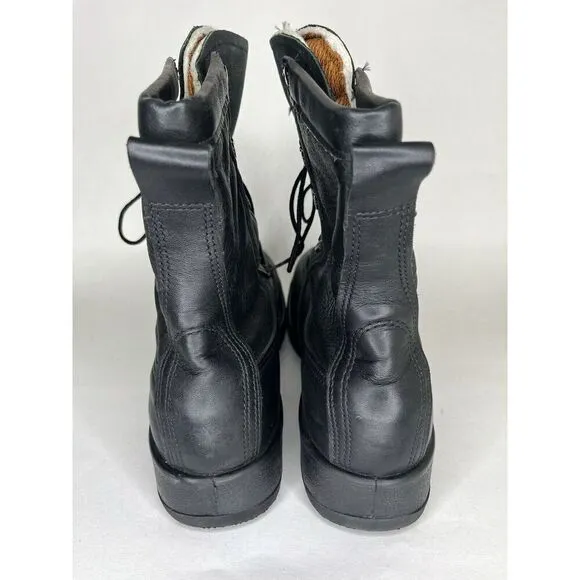 Belleville 880ST Men's 8&quot; Leather WP Steel Safety Toe Army Boots Black Size 9 R