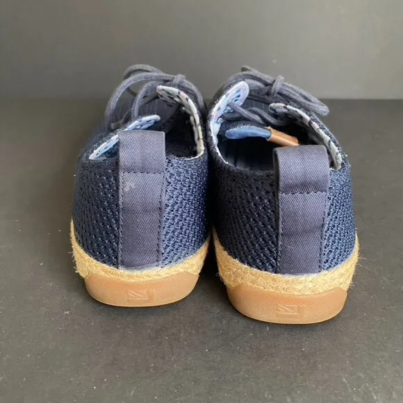 Ben Sherman Blue Mesh Straw Jenson Sneakers Size 9.5
