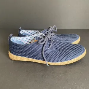 Ben Sherman Blue Mesh Straw Jenson Sneakers Size 9.5