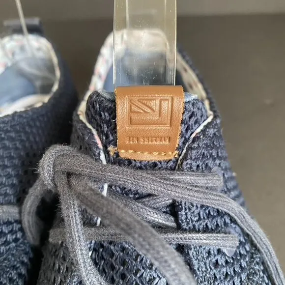 Ben Sherman Blue Mesh Straw Jenson Sneakers Size 9.5